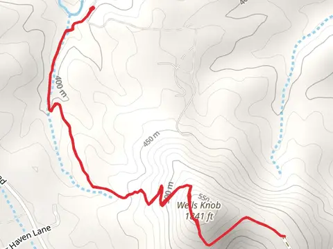 Wells Knob via Mountains-to-Sea Trail