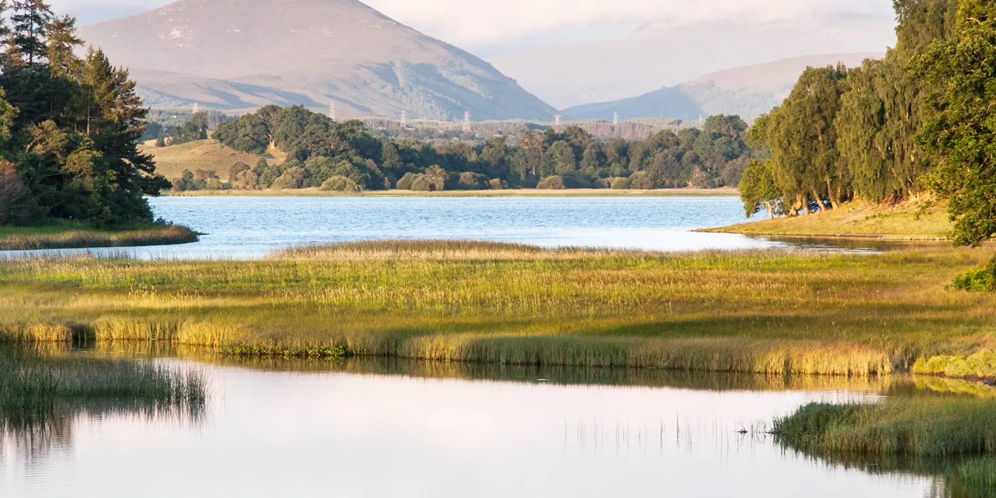 An image depicting the trail Loch Insh and Loch Alvie from Kingussie and its surrounding area.