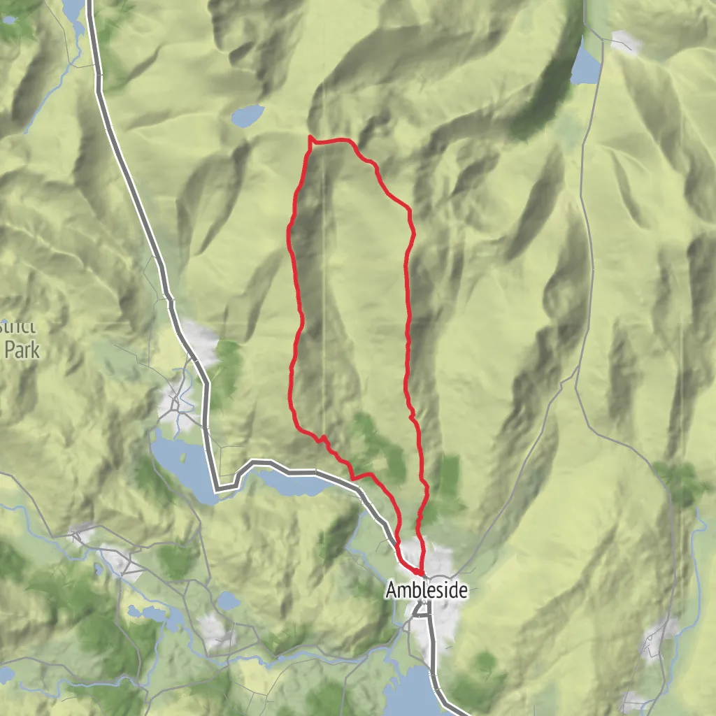 The Fairfield Horseshoe mobile static map