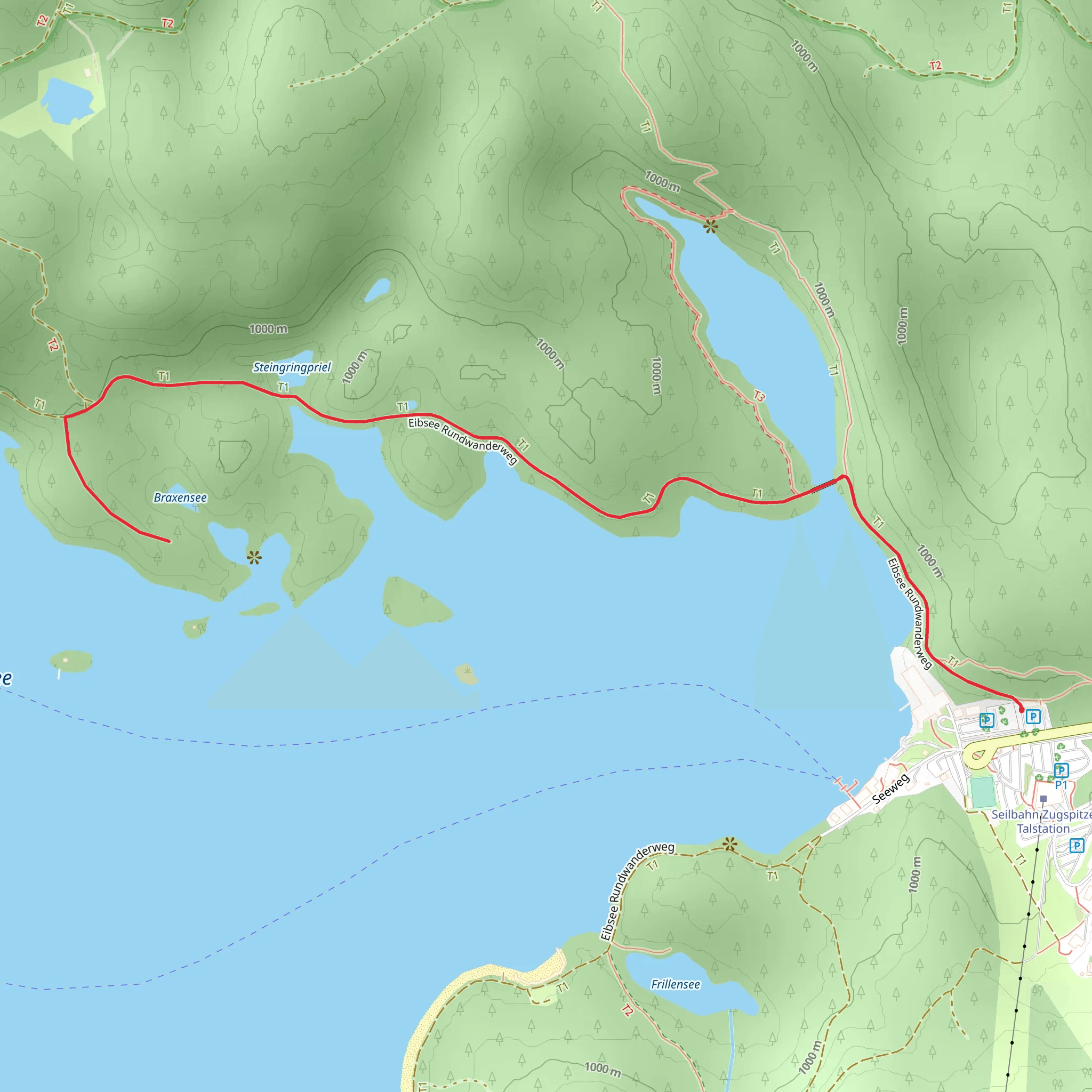 Steingringpriel and Braxensee mobile static map