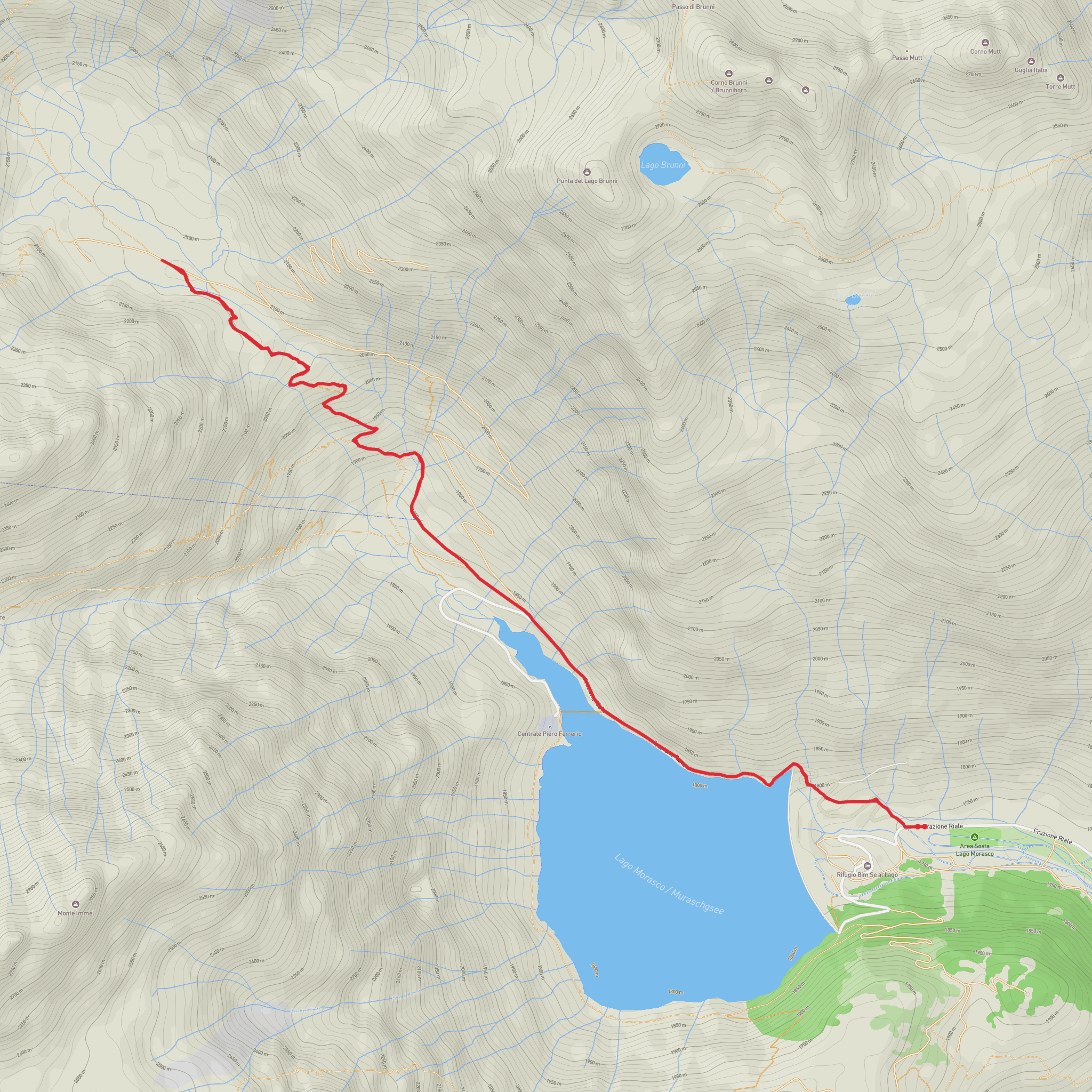 Diga di Morasco - Alpe Bettelmatt mobile static map