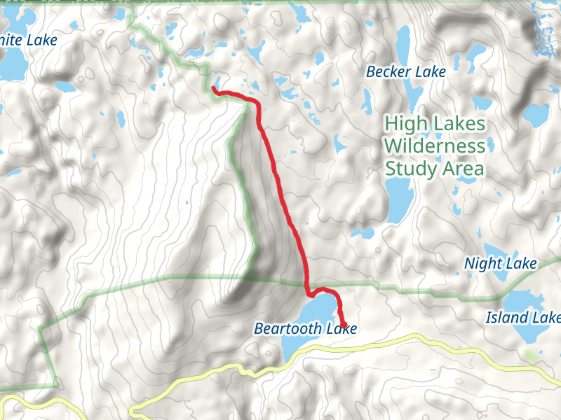 Native Lake via Beartooth Creek Trail