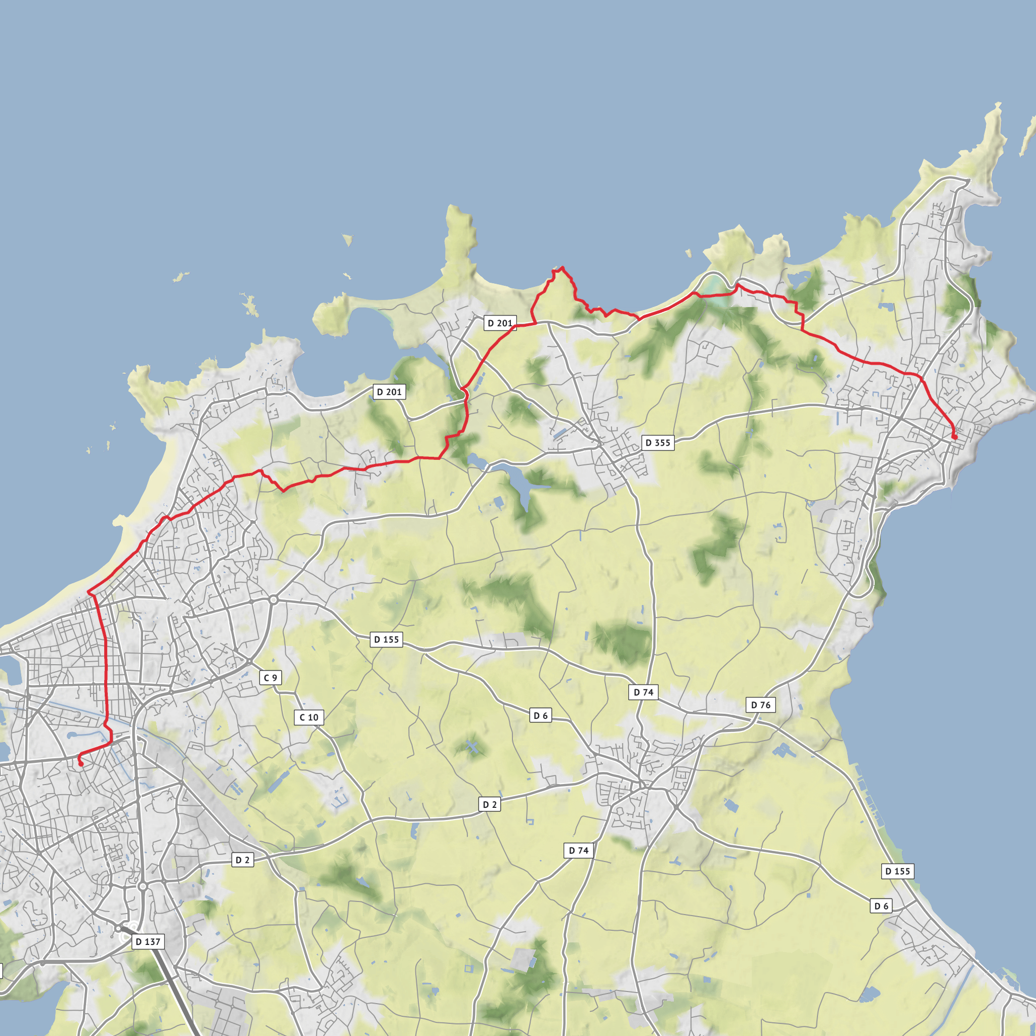 Saint Malo - Cancale mobile static map
