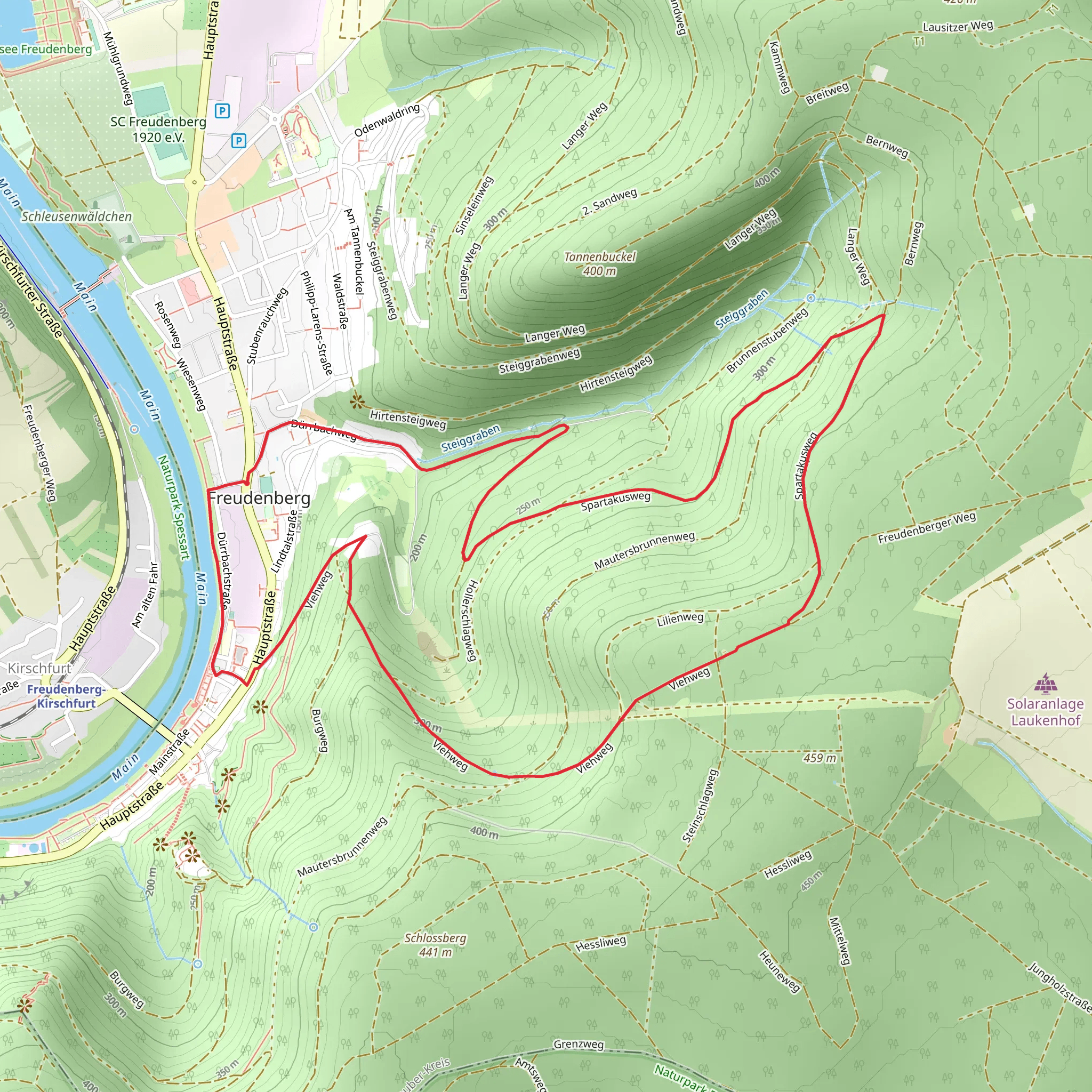 Mautersbrunnen Weg mobile static map