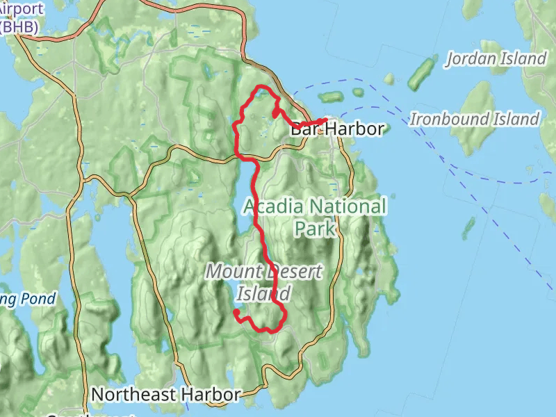 Eagle Lake to Bubble Pond to Jordan Pond