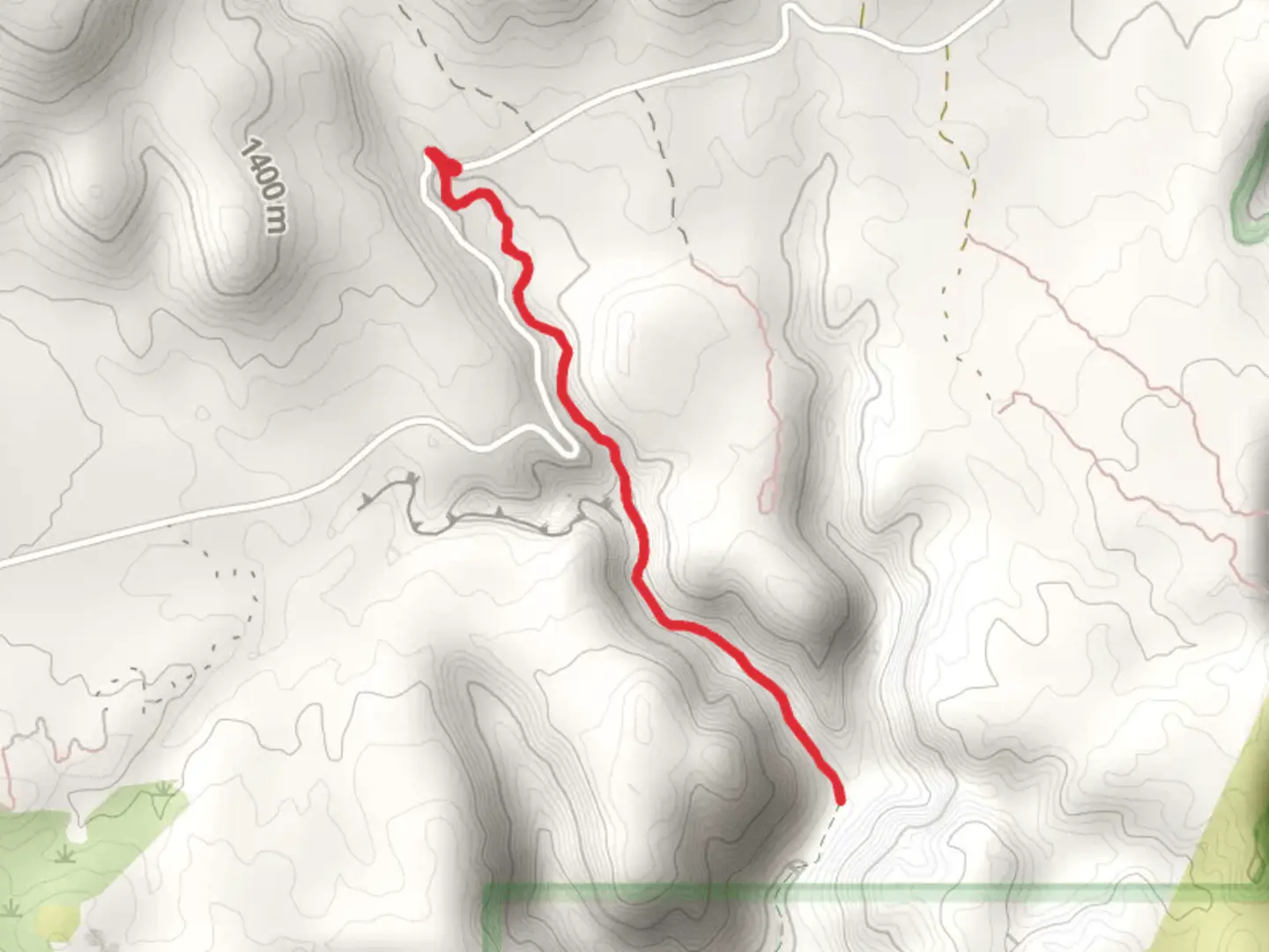 An image depicting the trail Heath Trail Out and Back and its surrounding area.