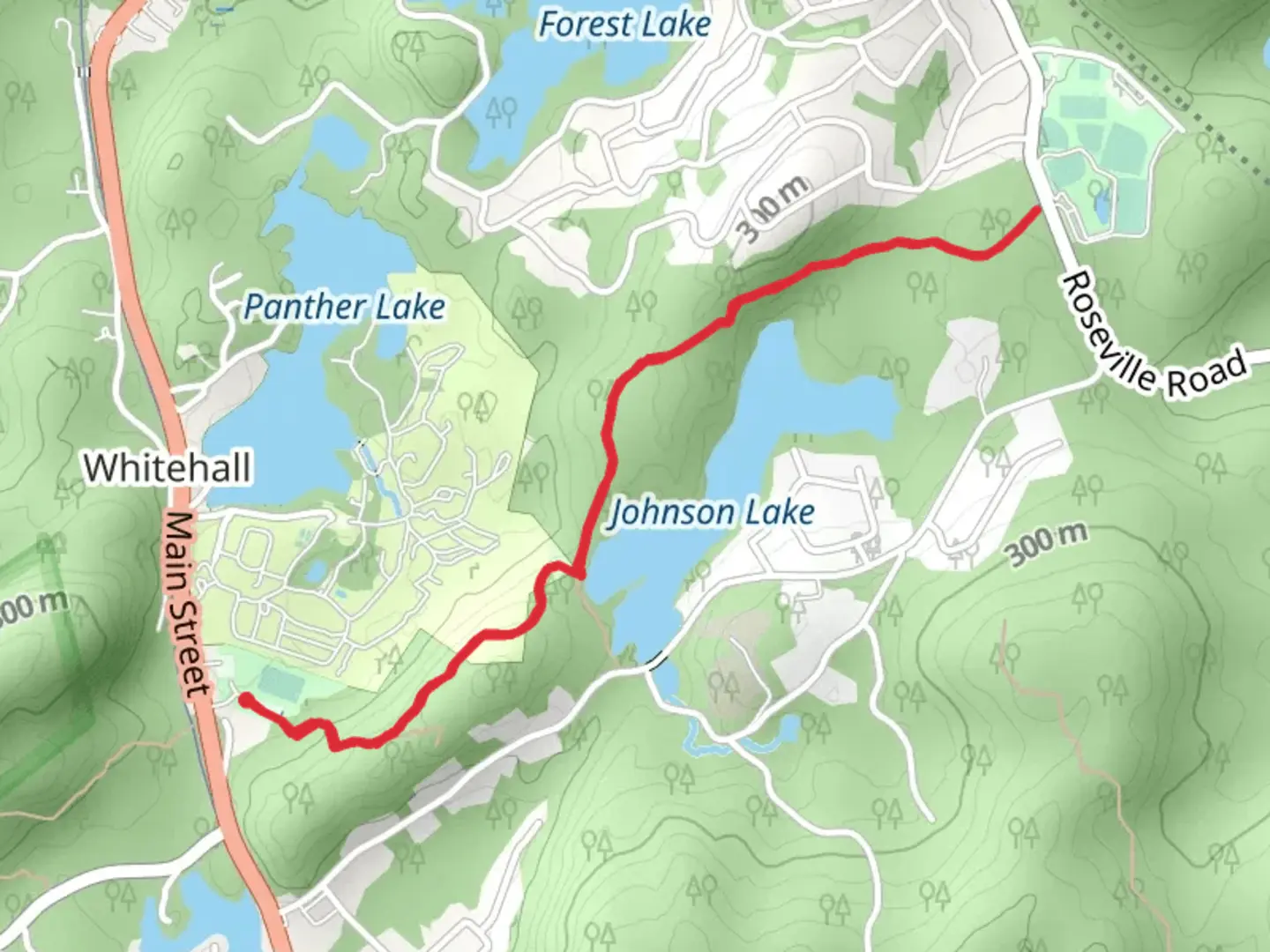 An image depicting the trail Tamarack Trail - White and its surrounding area.