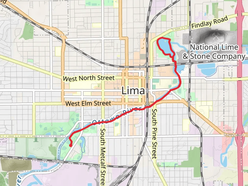 Schoonover Lake Loop via Rotary Riverwalk
