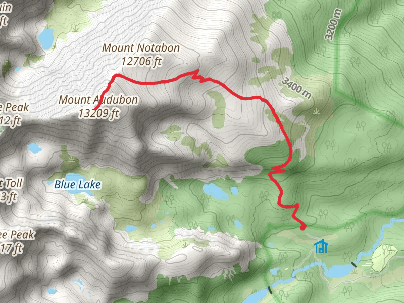 Mount Notabon and Audubon via Beaver Creek Trail