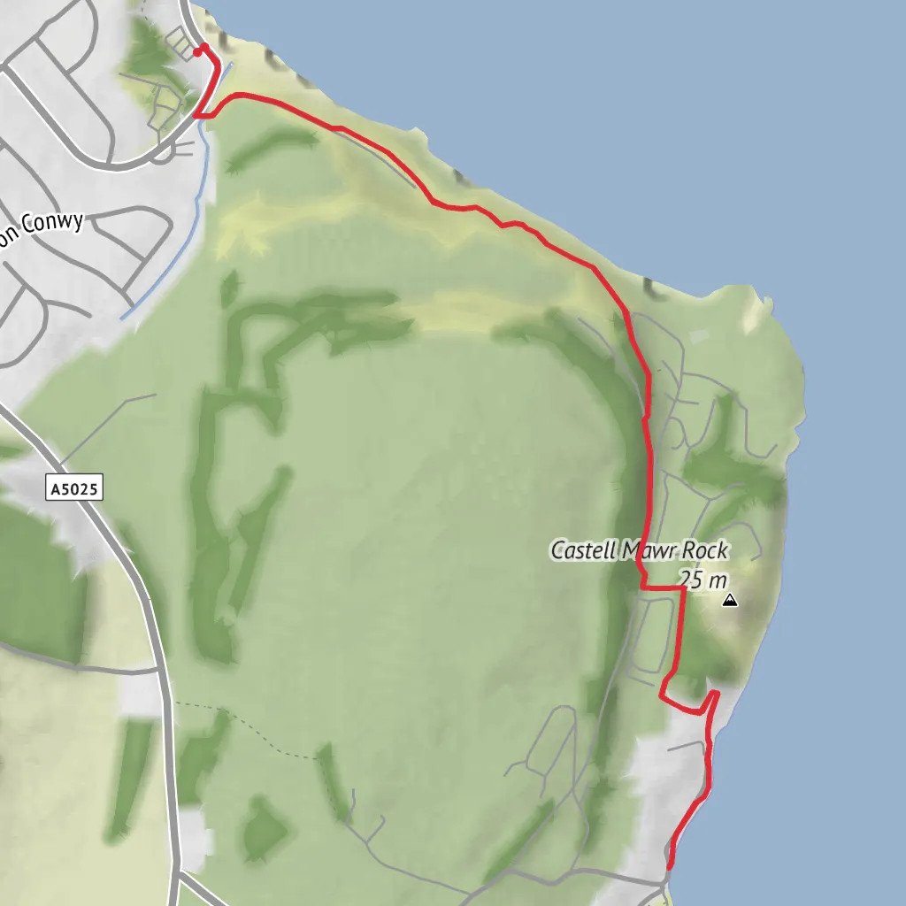Benllech to Red Wharf Bay Walk mobile static map