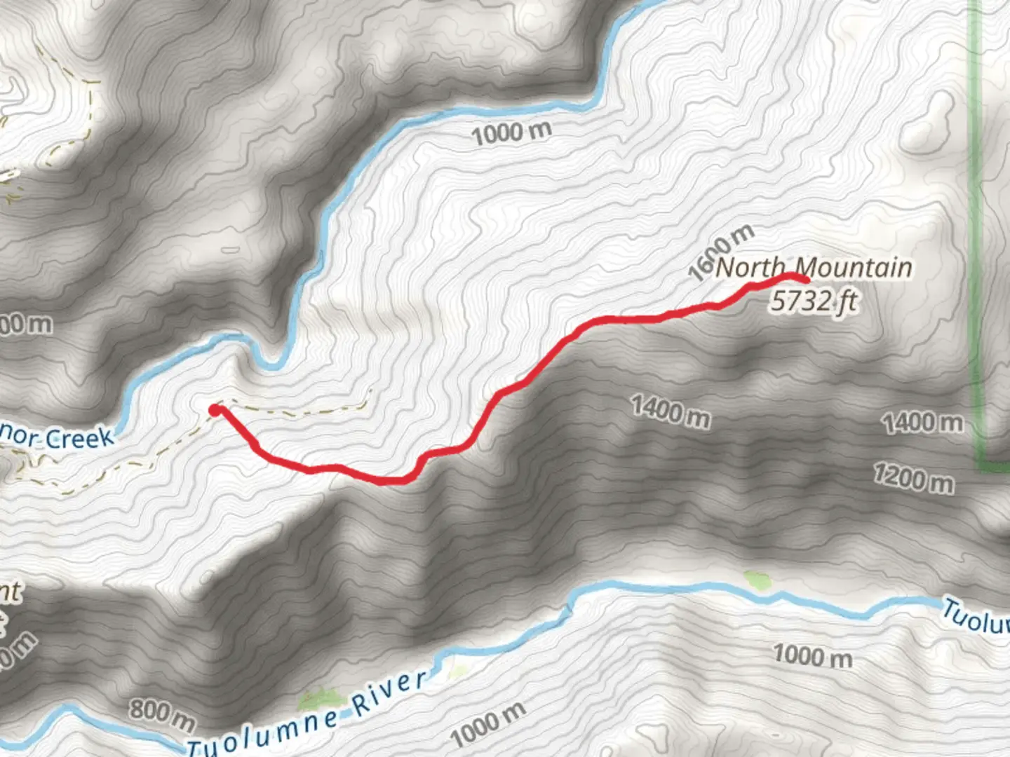 An image depicting the trail North Mountain Lookout Trail and its surrounding area.