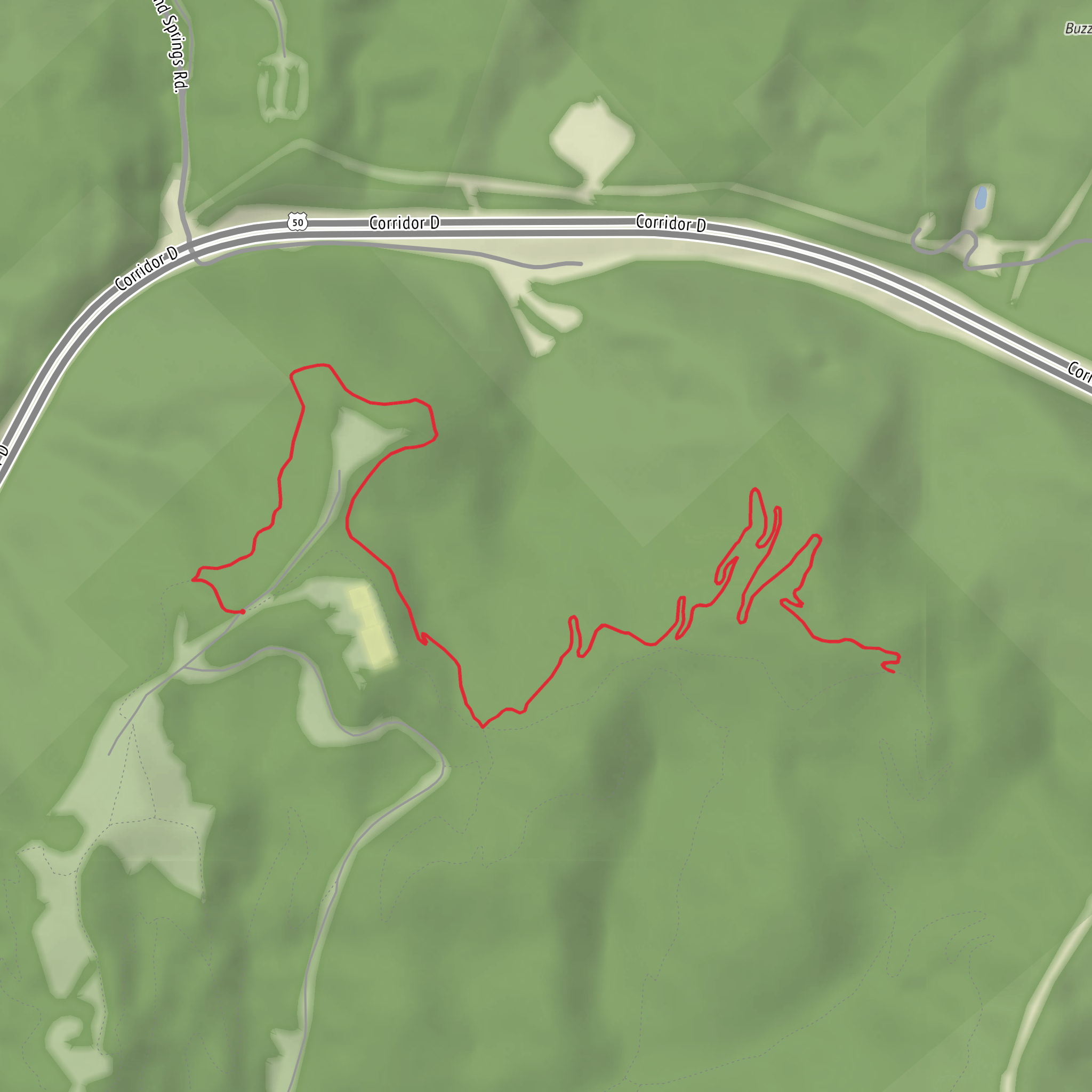 Sand Hill Trail mobile static map