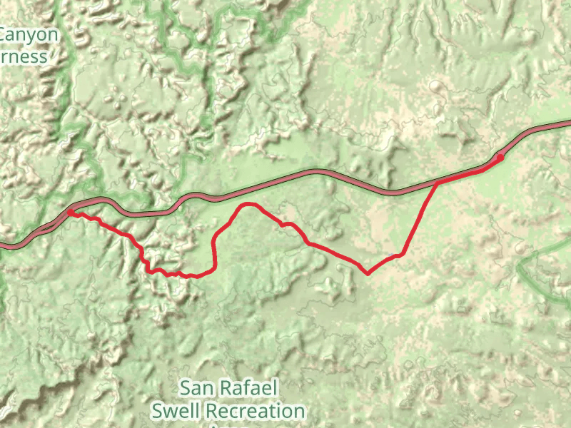 Temple Mountain Road and Eagle Canyon Trail