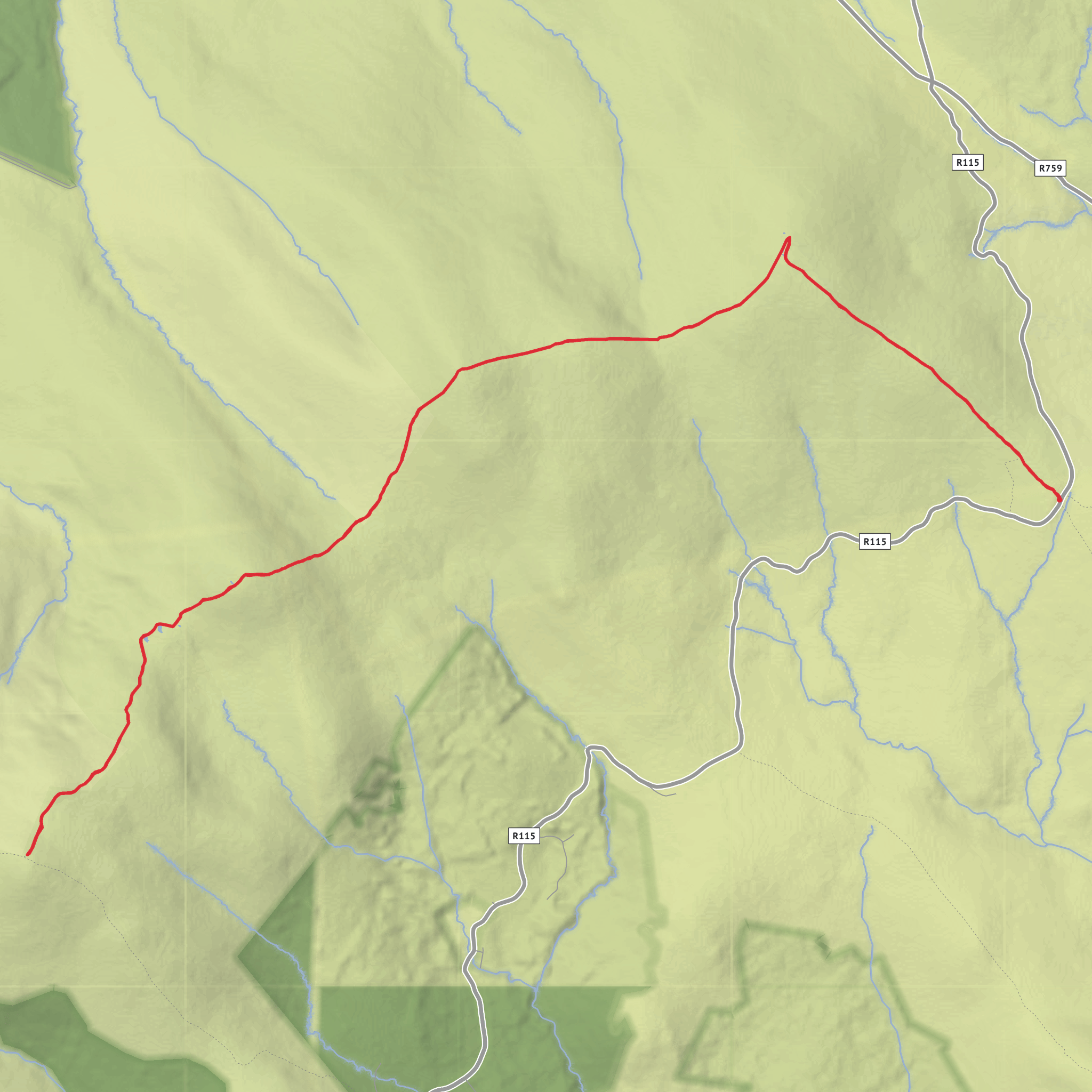 Carrigavore - Gravate - Duff - Mullaghcreavaun East top mobile static map