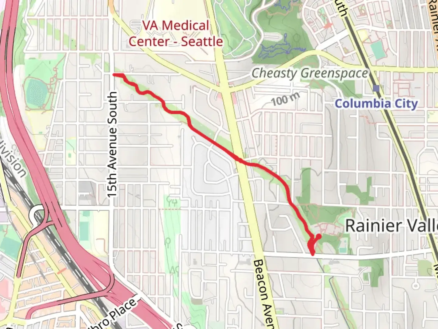 An image depicting the trail Chief Sealth Trail and its surrounding area.