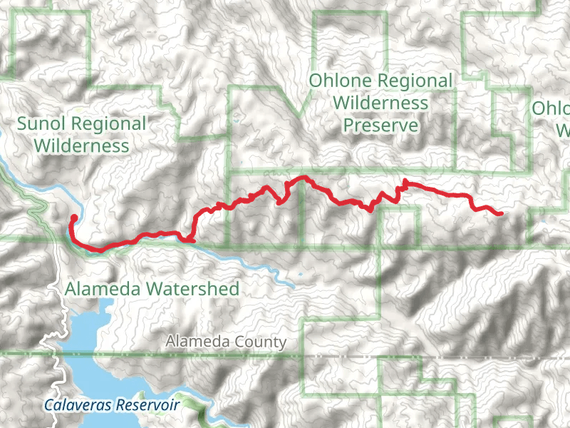 Rose Peak via Camp Ohlone Road