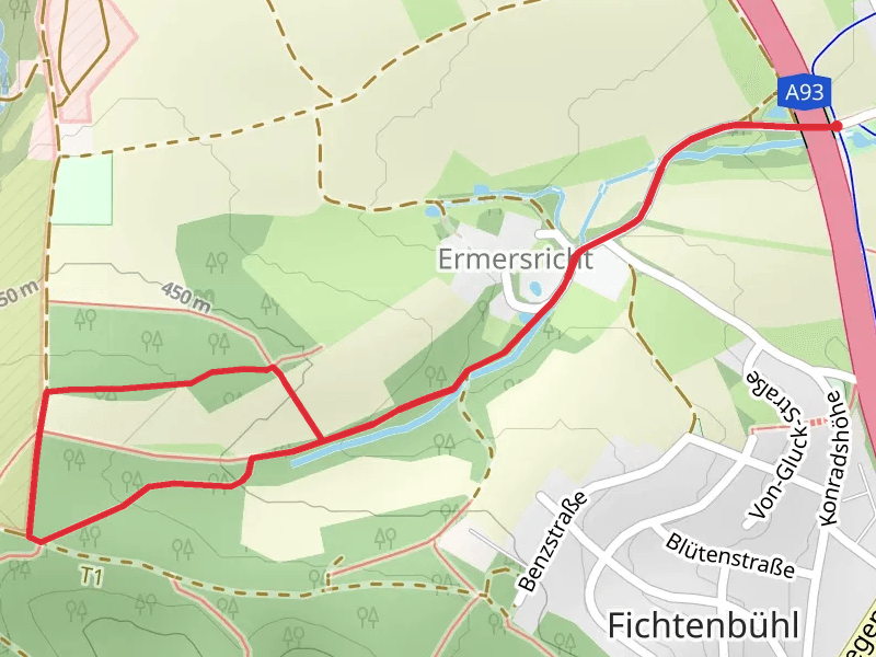 Konradshöhe Loop via Naab Vils Weg