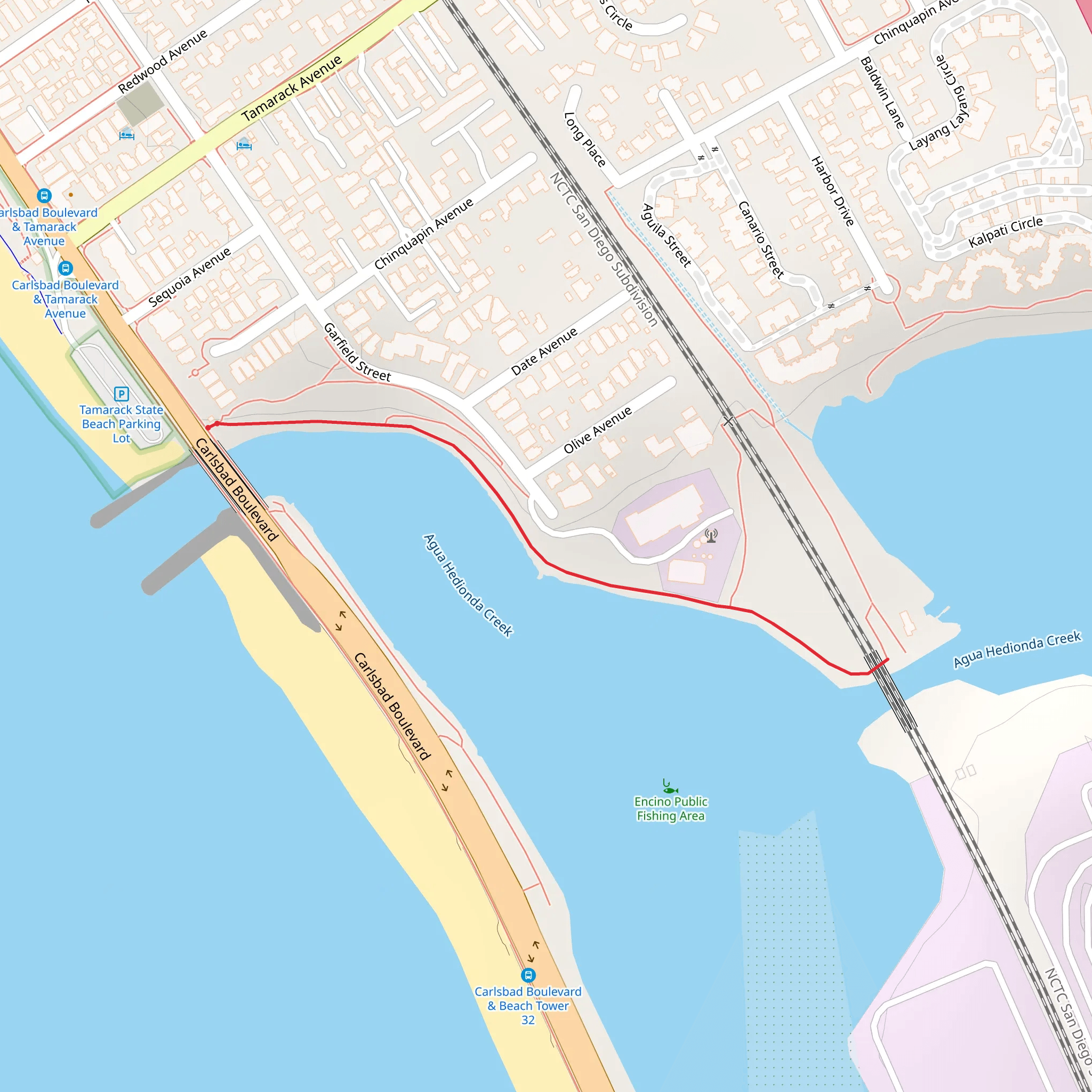 Carlsbad Boulevard mobile static map