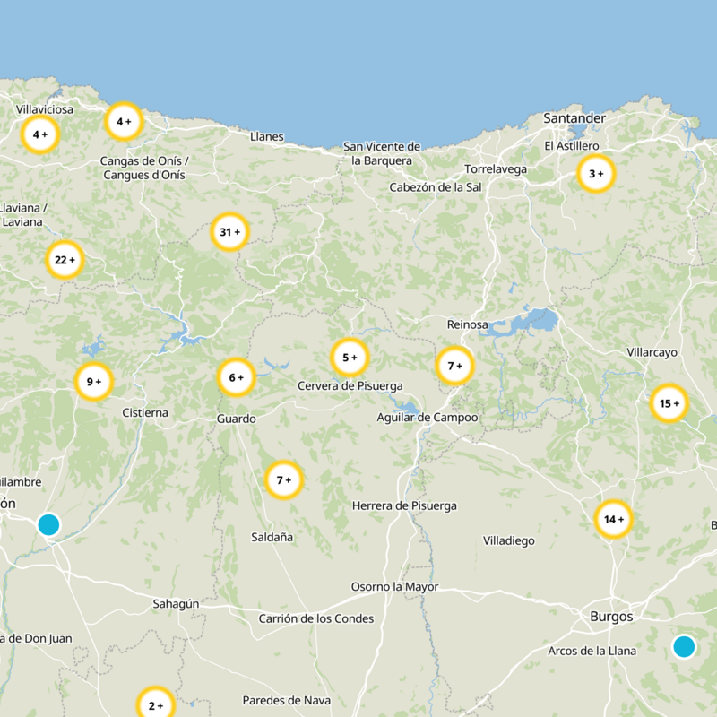 Cervera De Pisuerga Static Map