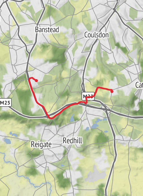 Reigate and Banstead Cycling mobile static map