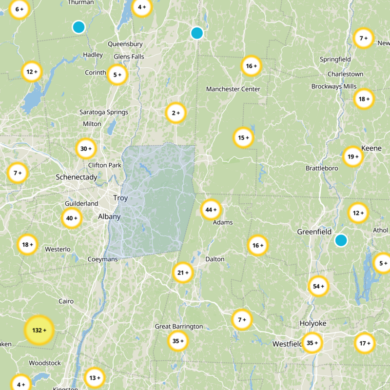 Rensselaer County Static Map