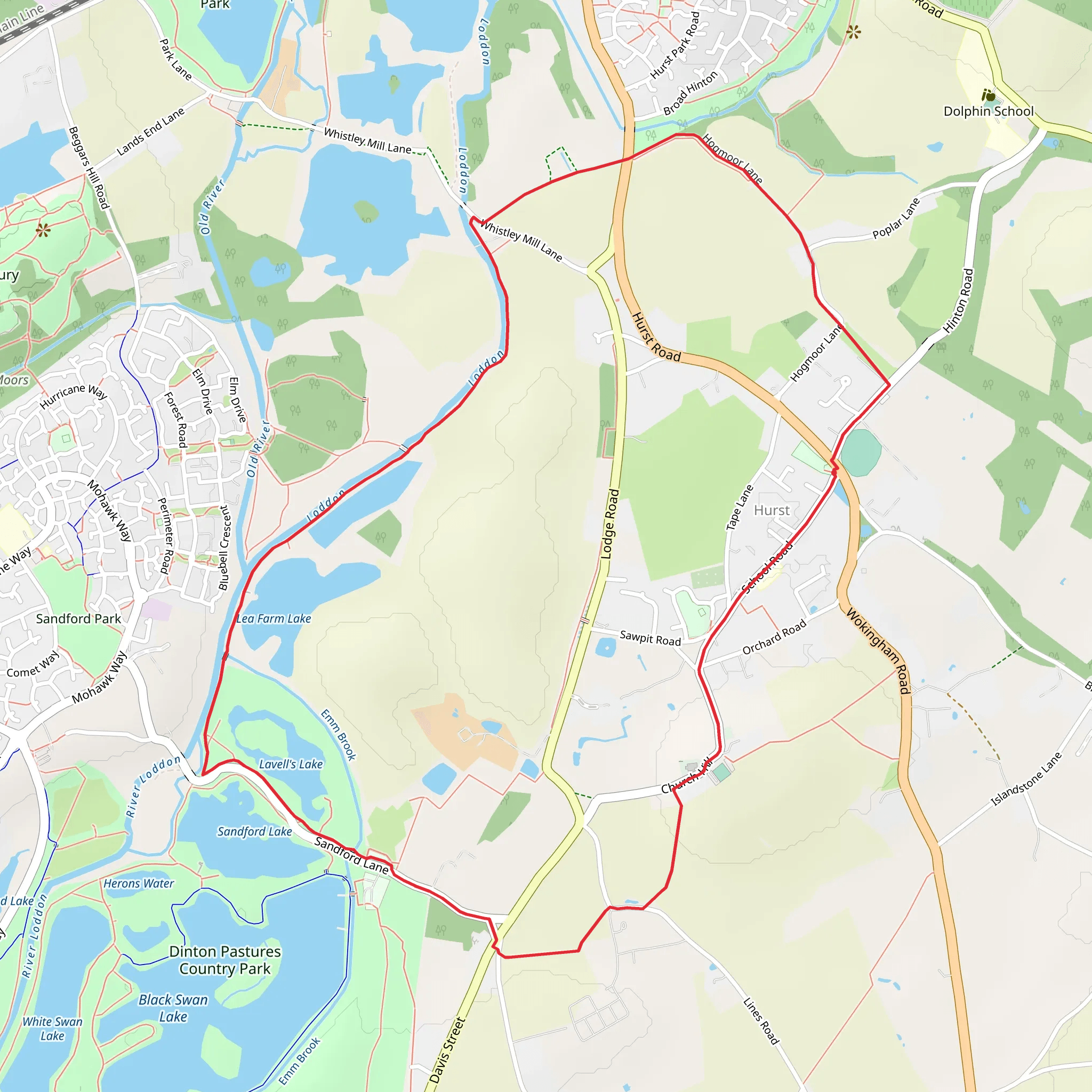 Hurst Loop mobile static map