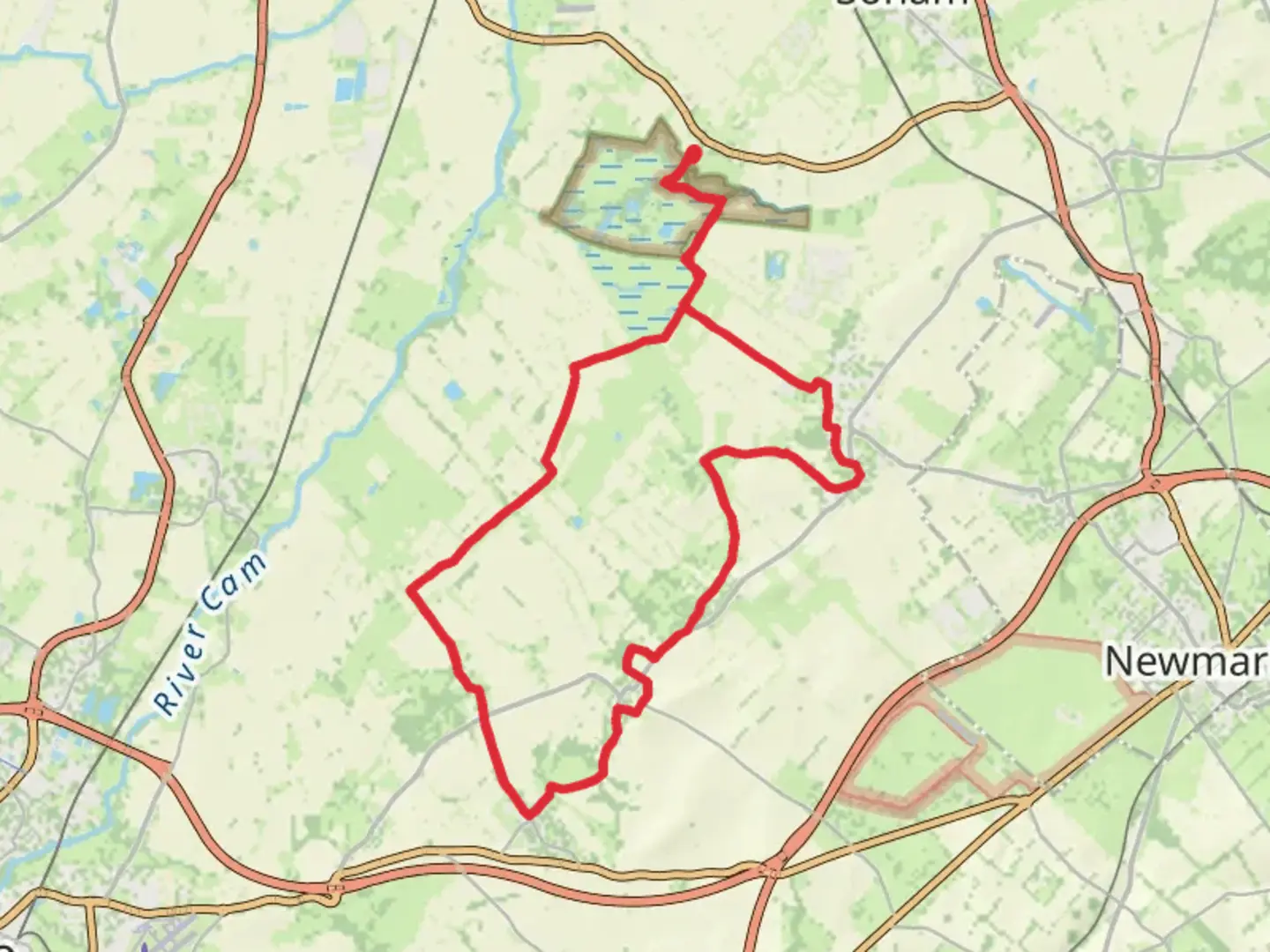 An image depicting the trail Lodes Way Loop and its surrounding area.