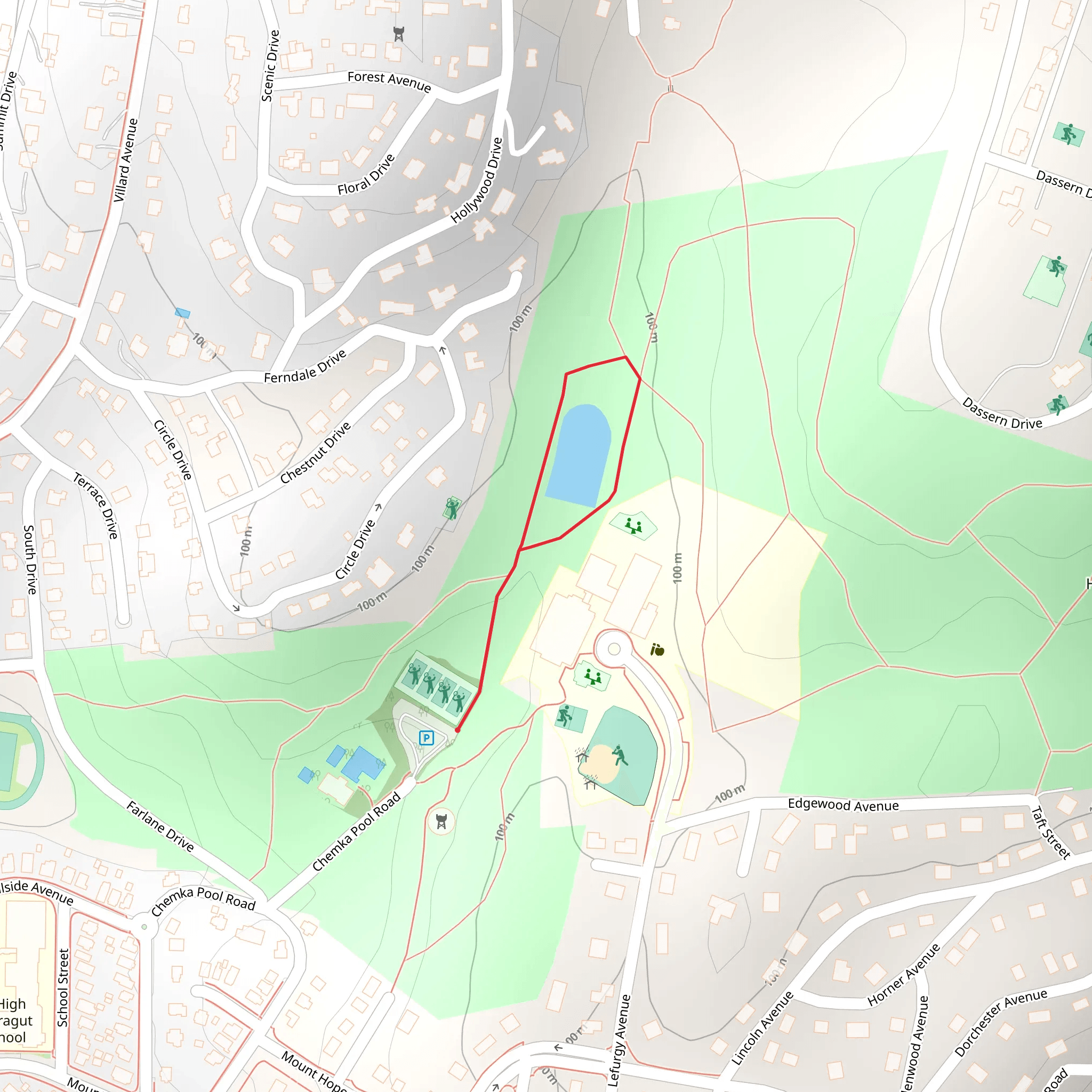 Sugar Pond Loop Trail mobile static map