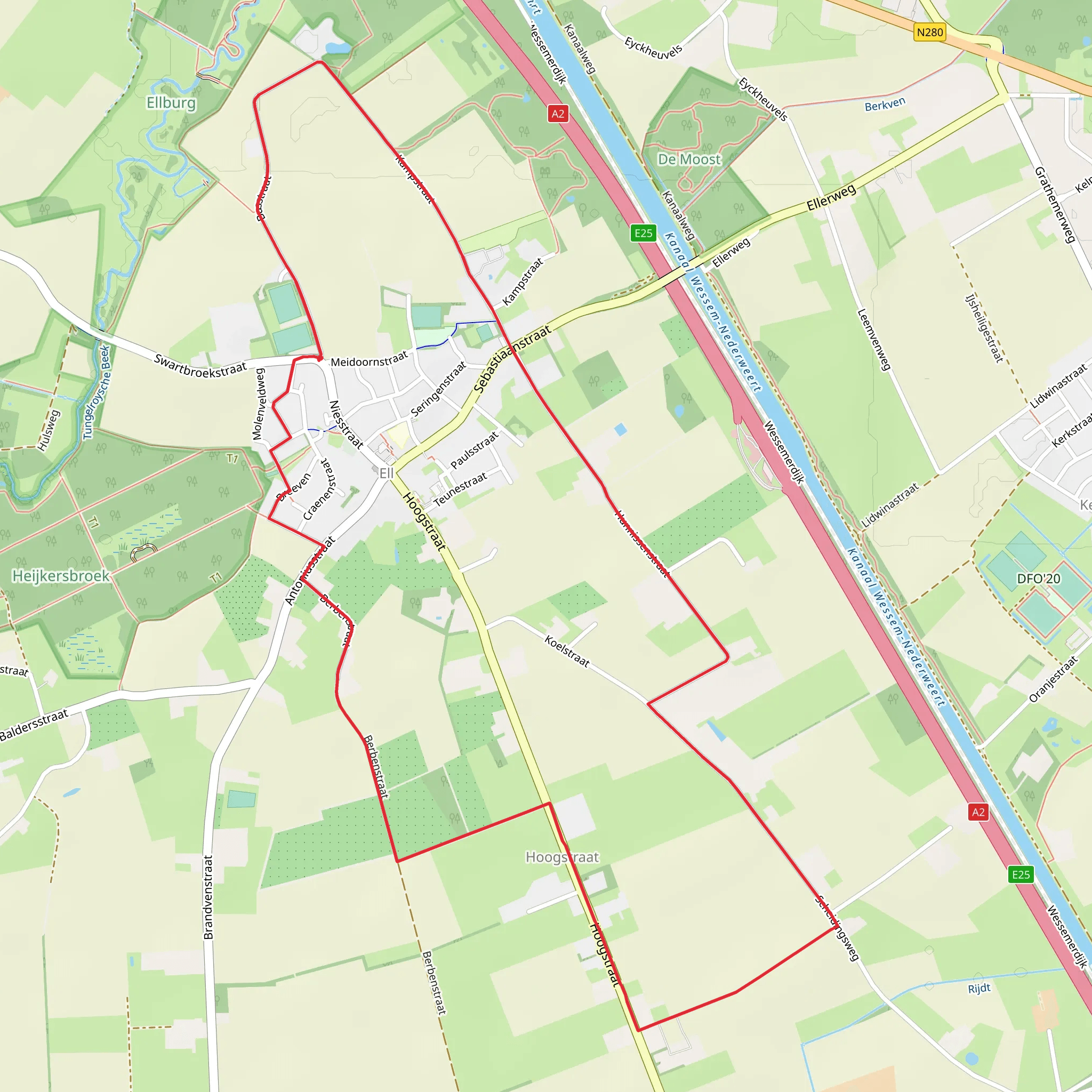 Lemmenhof and Hoogstraat Loop mobile static map