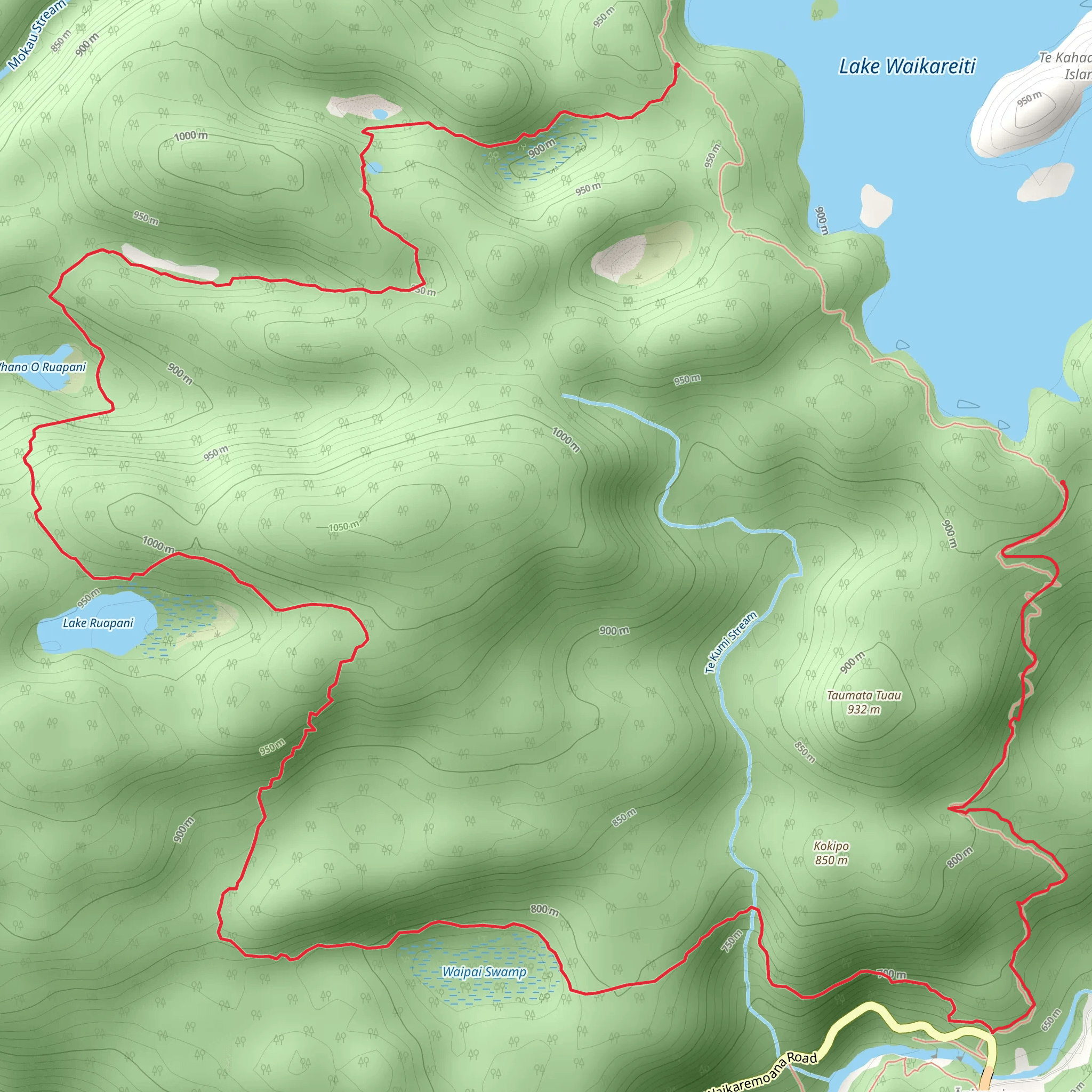 Ruapani Circuit Track mobile static map