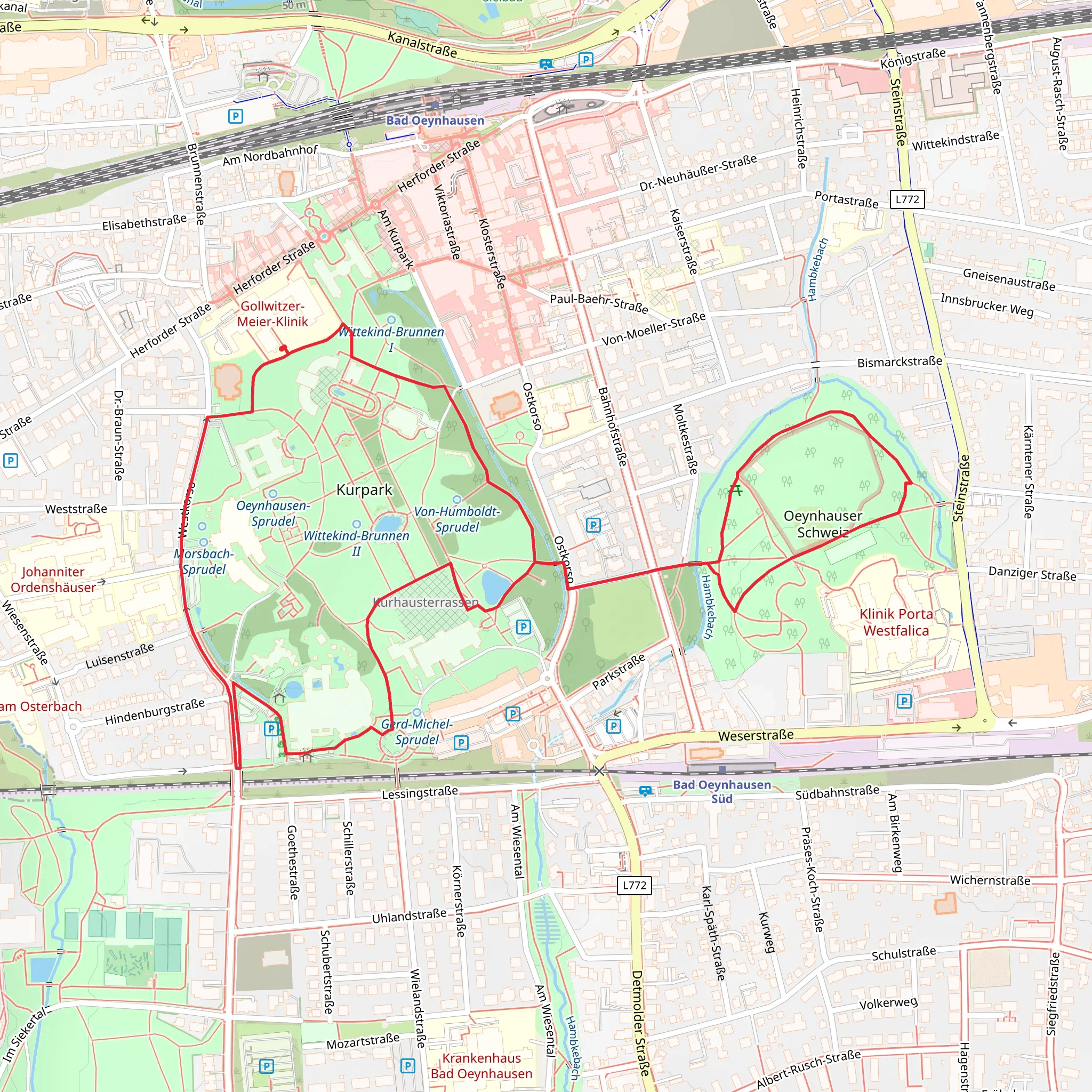 Kupark and Oeynhauser Schweiz via VitalWanderwelt mobile static map