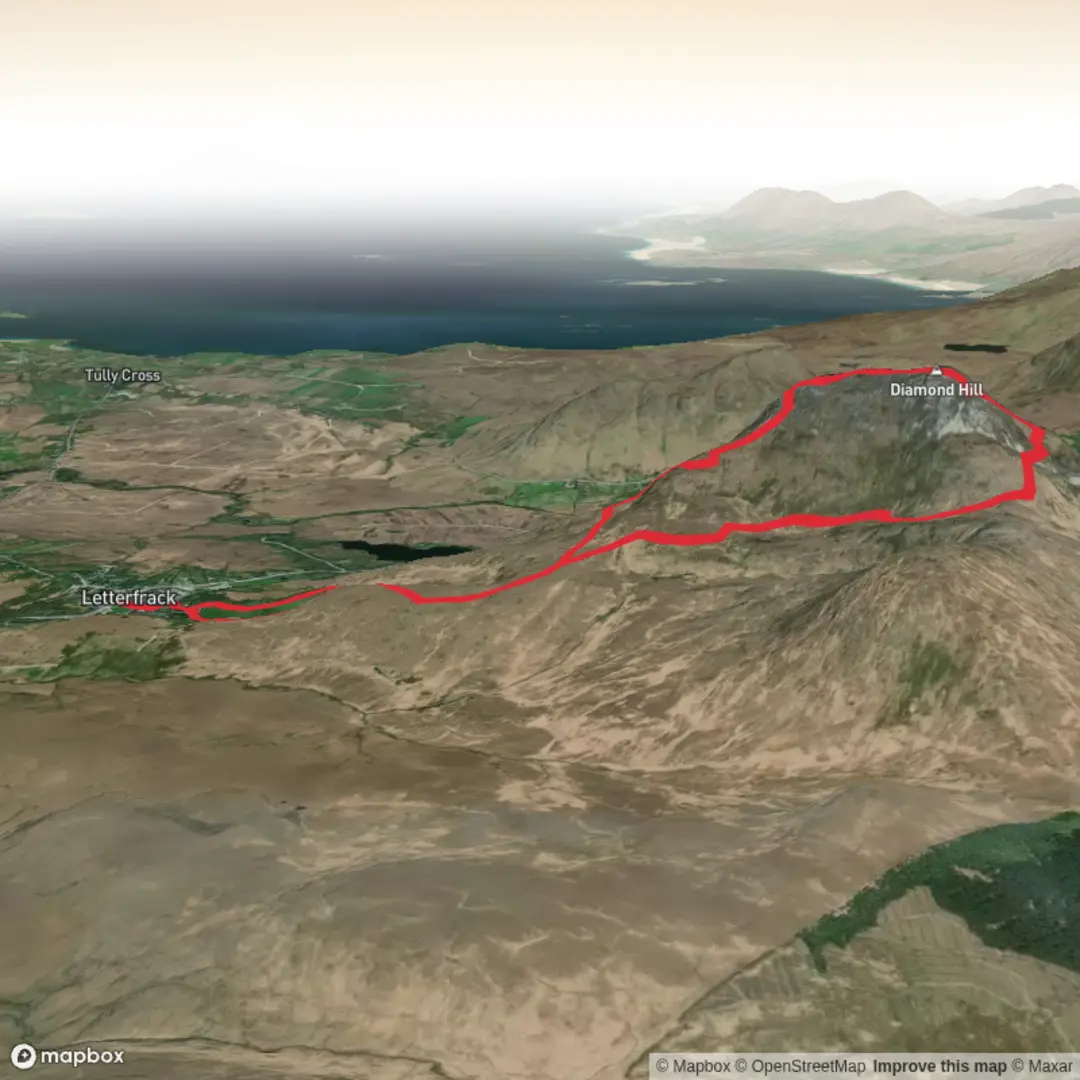 An image depicting the trail Diamond_Hill_1 and its surrounding area.