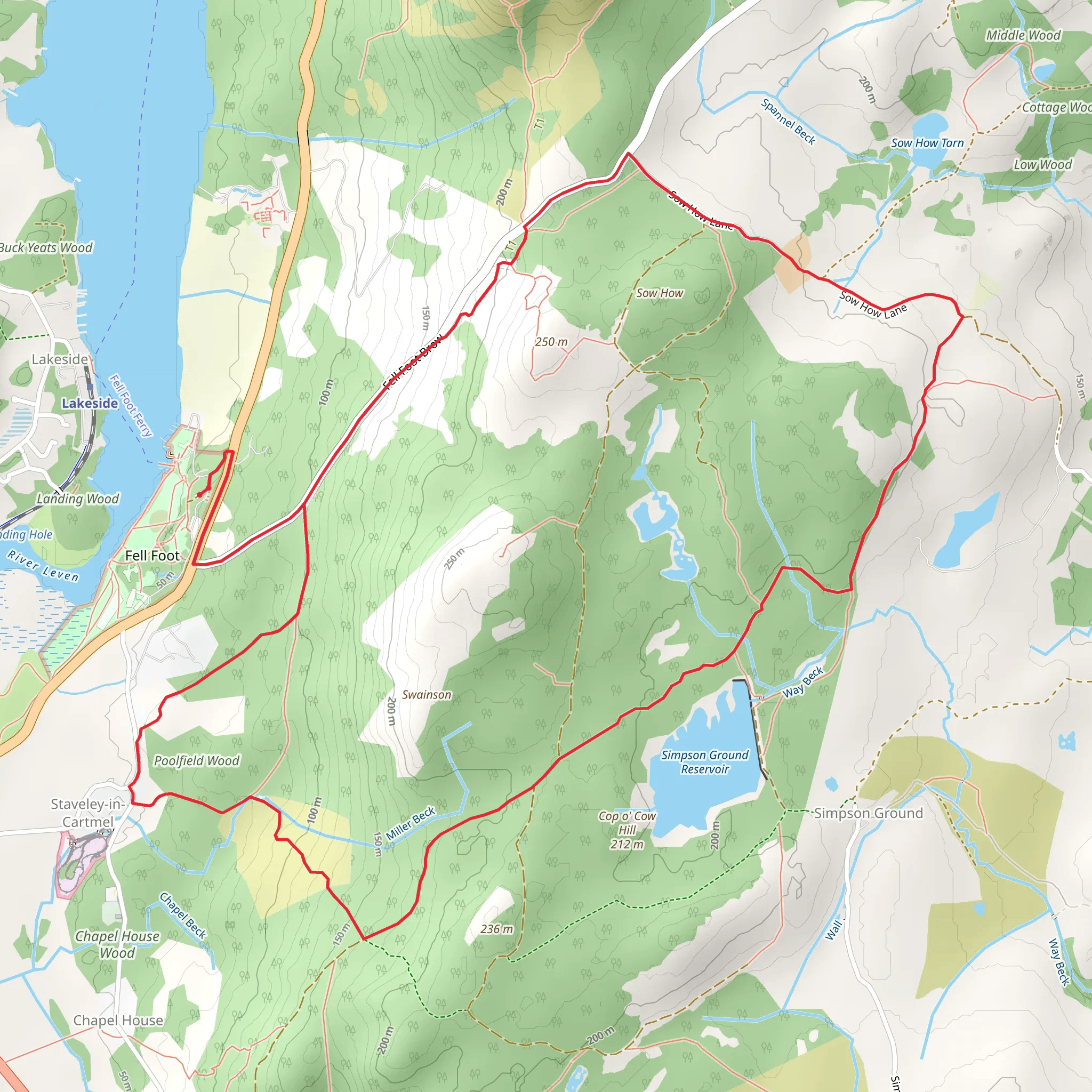 Fell Foot Walk mobile static map