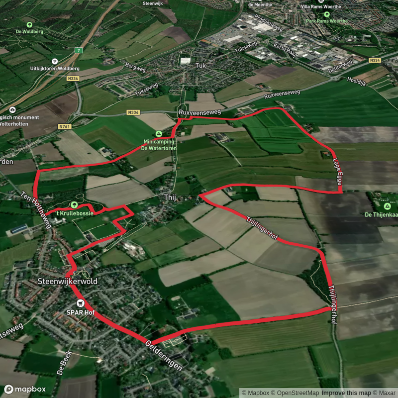 Thijlingerhof and Krullebossie Loop