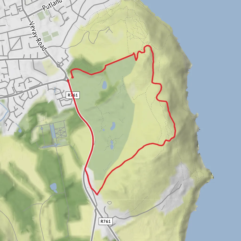 Bray Head Loop Walk mobile static map