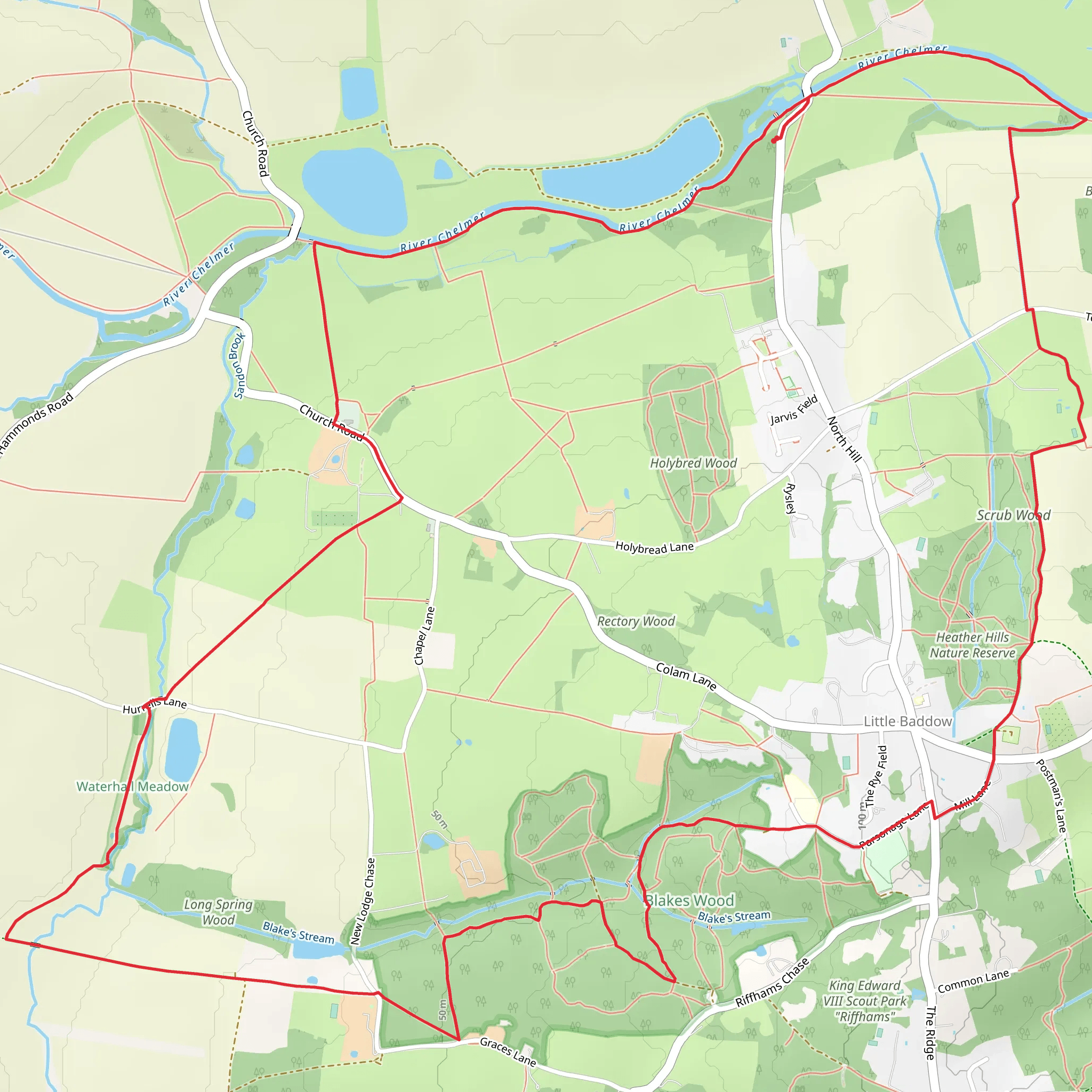 Heather Hills Nature Reserve, Bakes Wood and River Chelmer Loop | Esse
