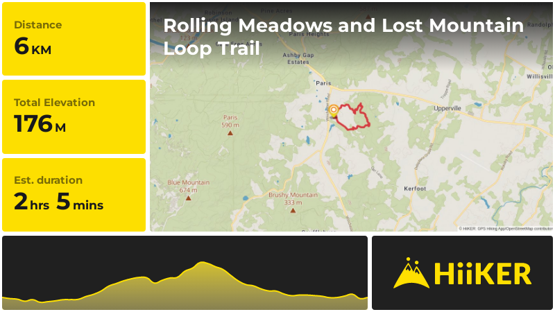 Rolling Meadows and Lost Mountain Loop Trail | Fauquier County | Virgi