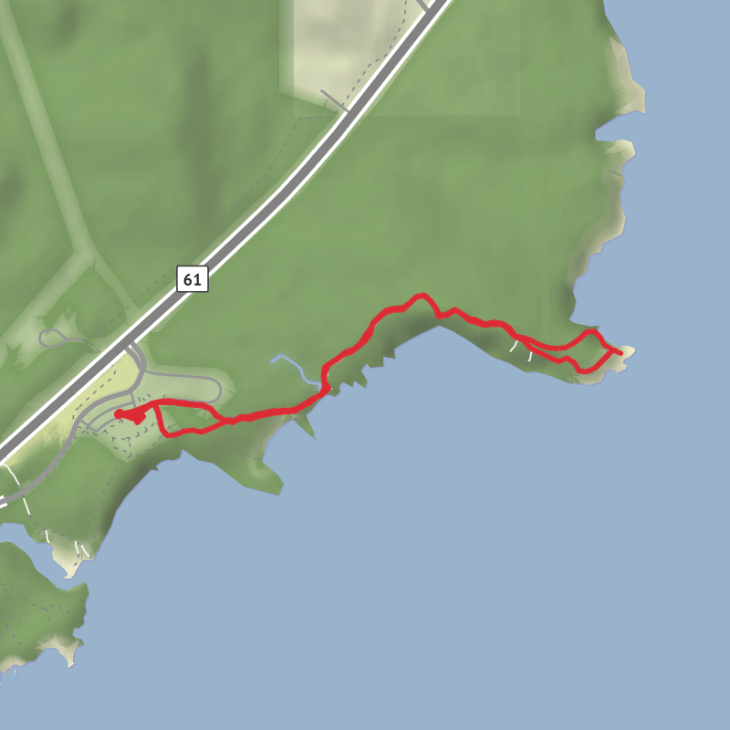 A map preview of the recording Untitled recording.