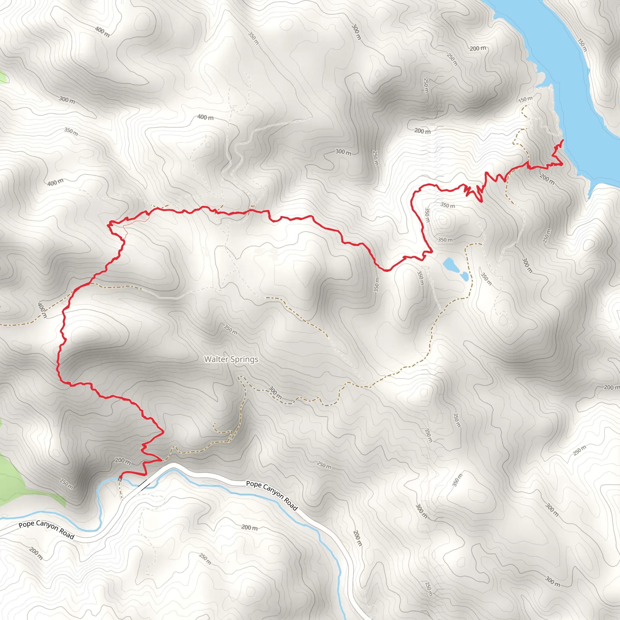 Pope-to-Putah Trail mobile static map