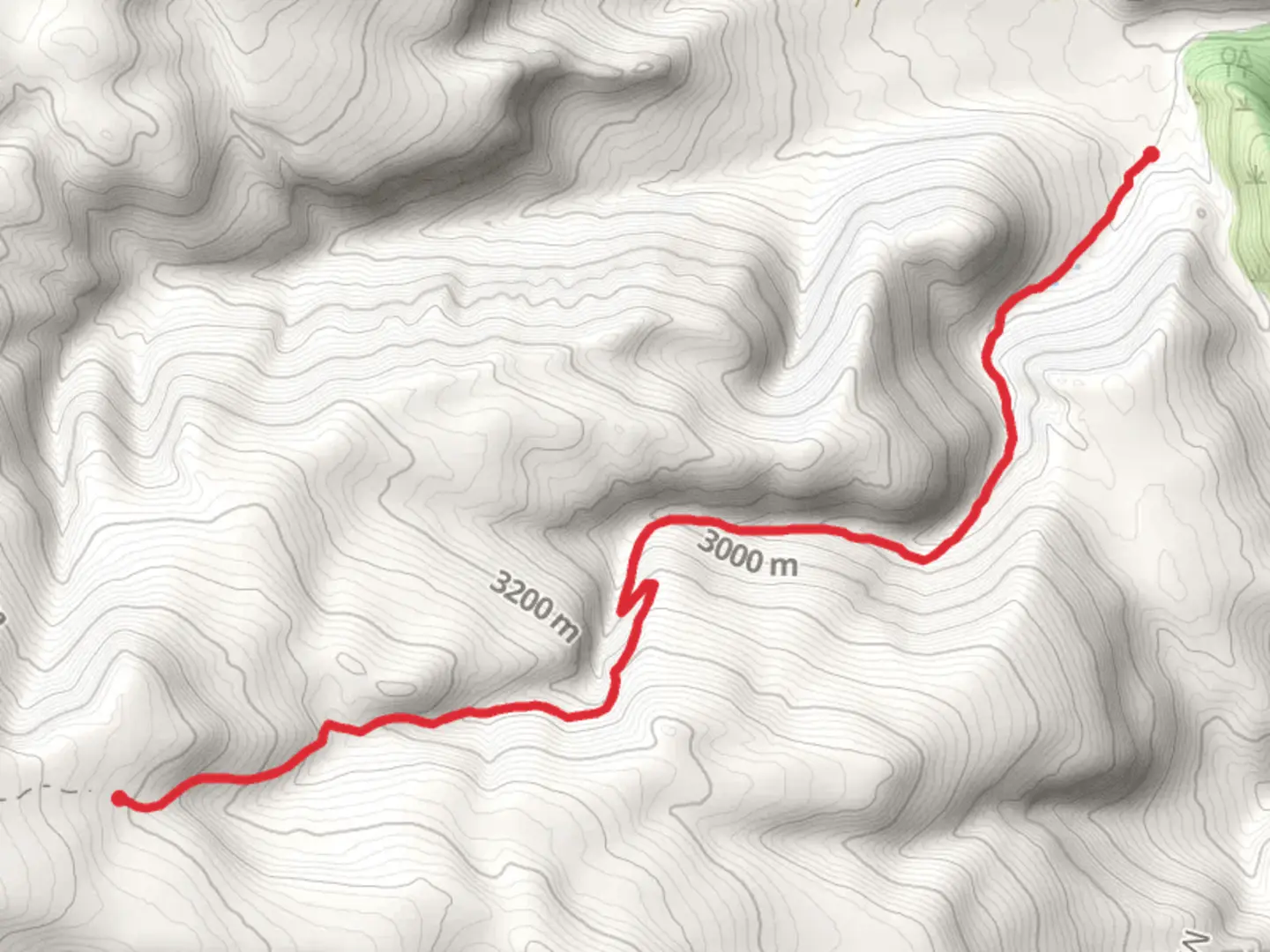 An image depicting the trail Raspberry Trail and its surrounding area.