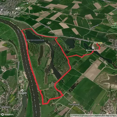 Scherpenzeelshank and Ijssel via Hanzestedenpad