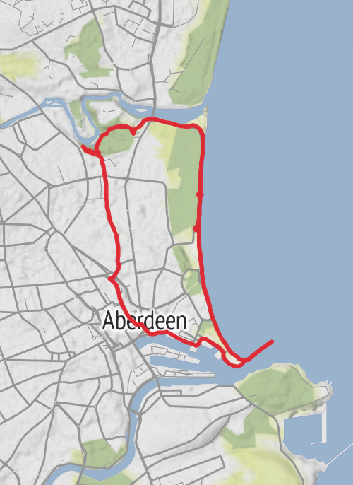Hike from Aberdeen mobile static map