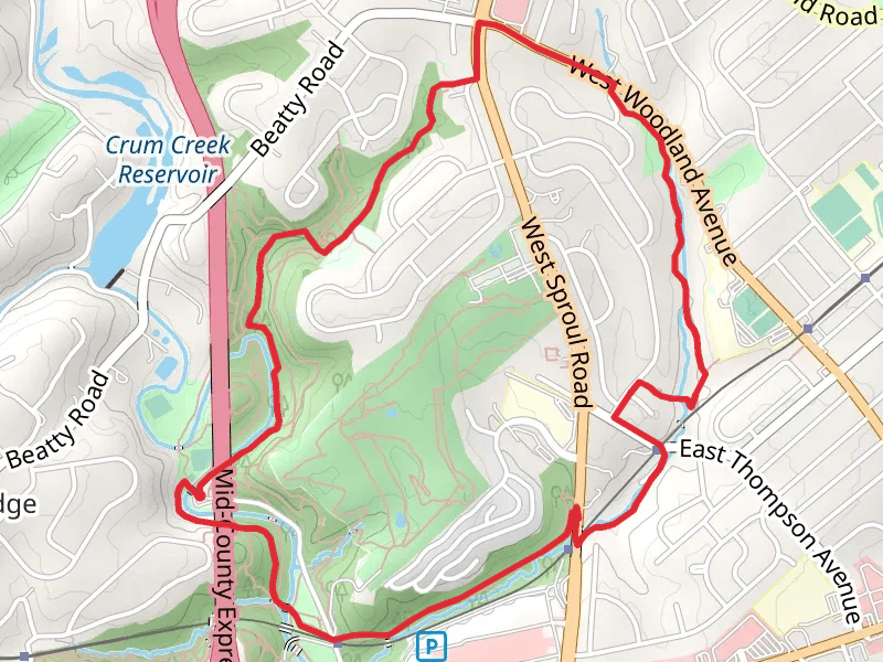 Thomson Avenue and Springfield Mall Loop