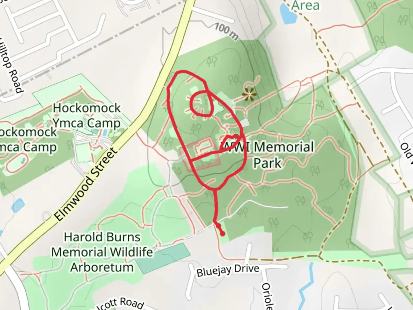 An image depicting the trail Julia's Garden Loop via South Loop Trail and its surrounding area.