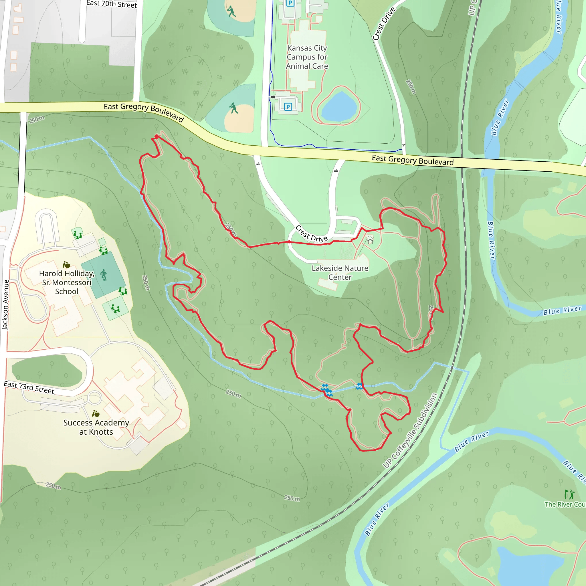 Crest Drive Loop - South mobile static map