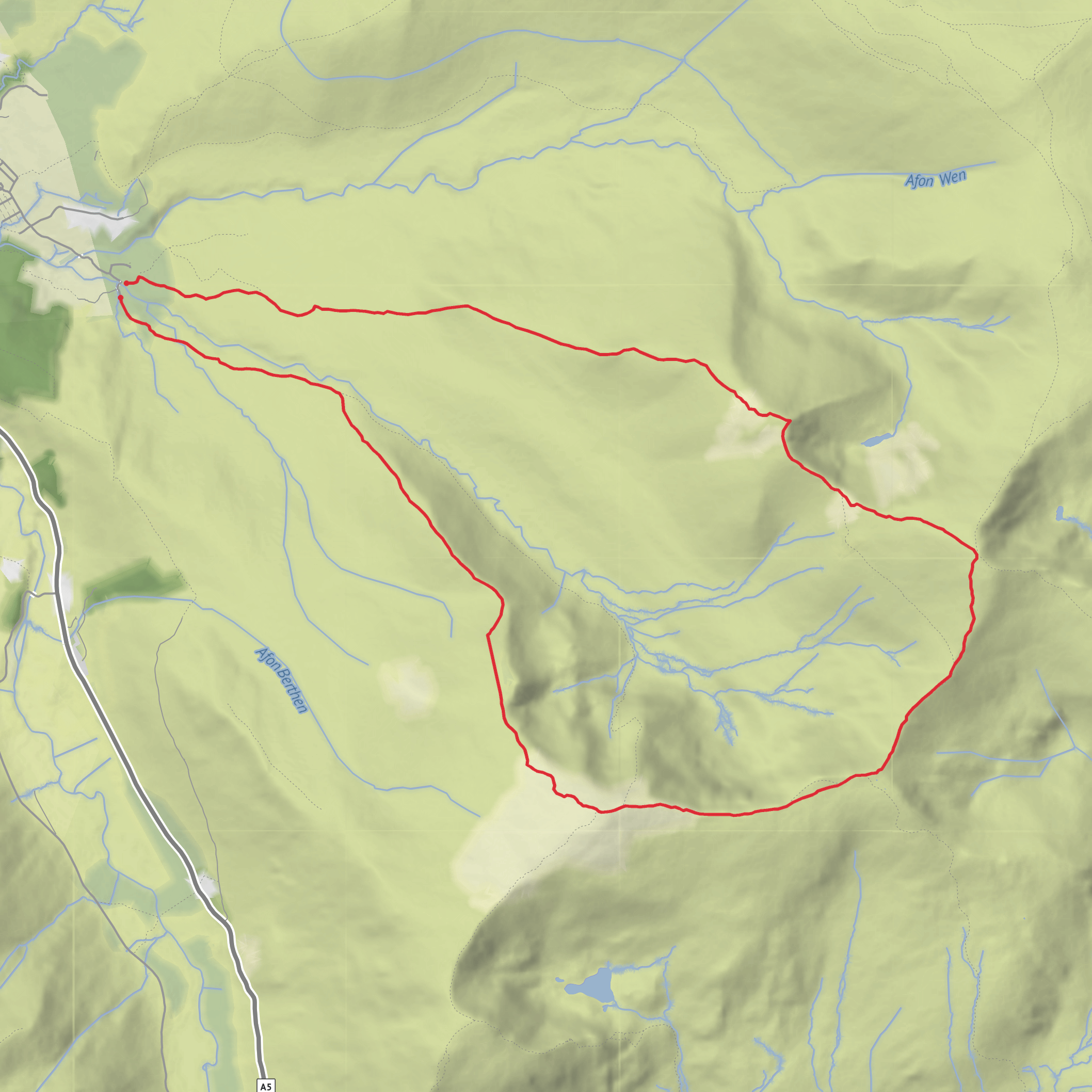 Hike from Bethesda mobile static map