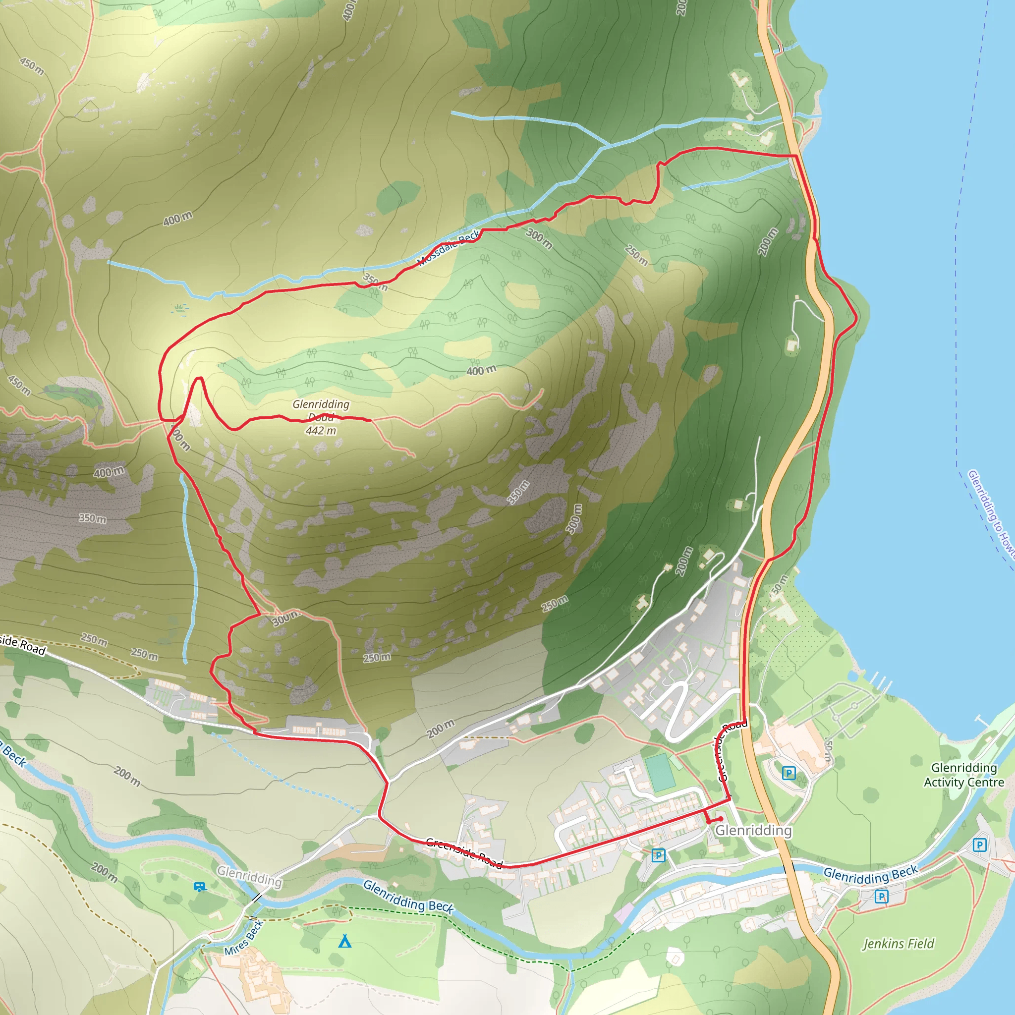 Glenridding Dodd Loop mobile static map