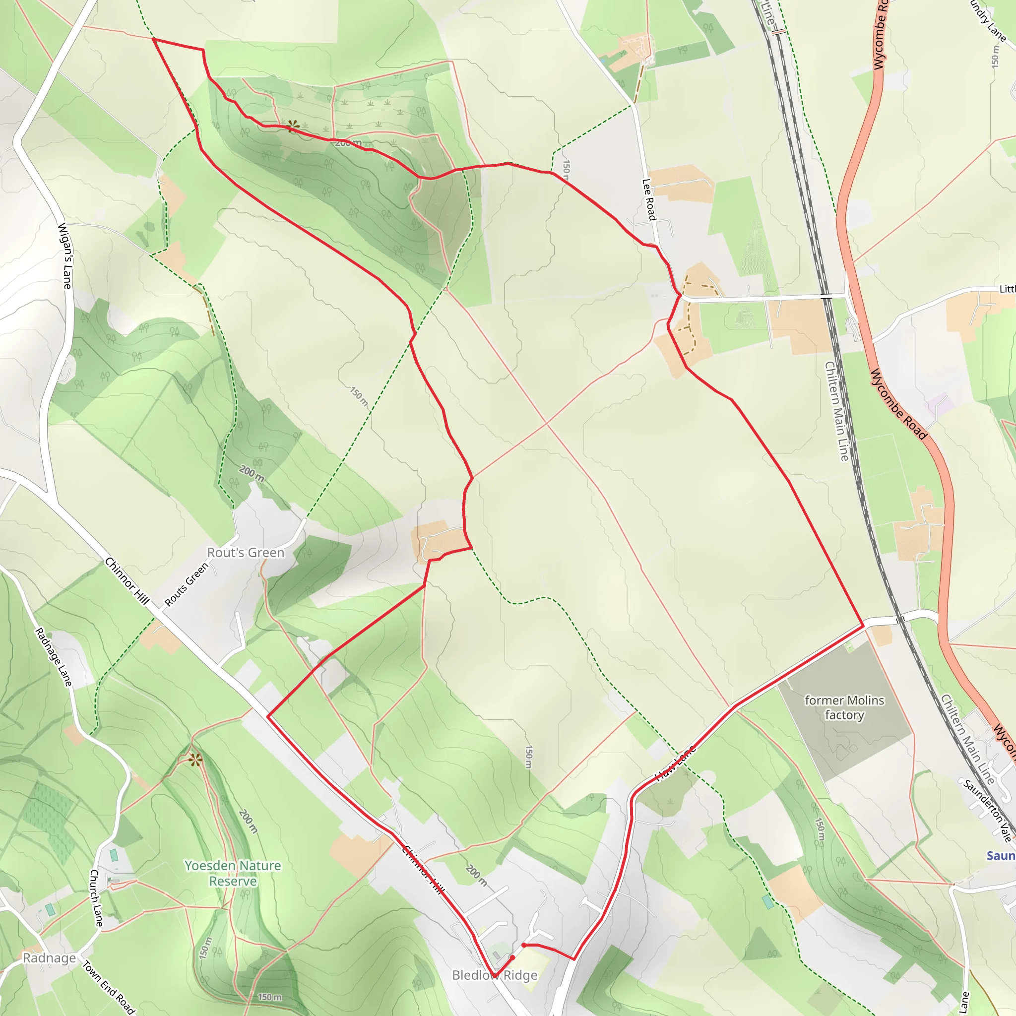 Lodge Hill Loop mobile static map