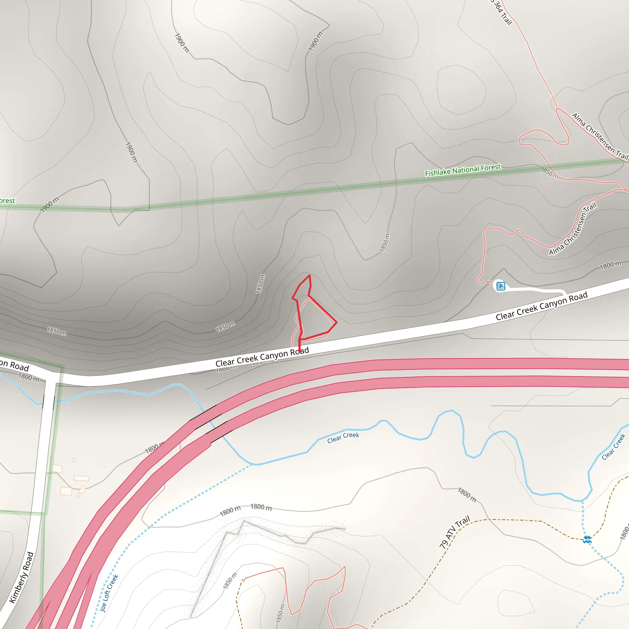 Clear Creek Canyon Road Loop mobile static map
