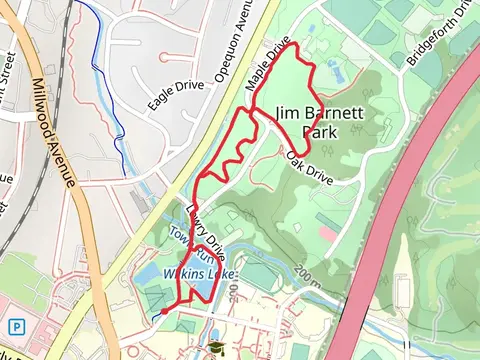 Walkins Lake via Kiwanis Parcourse - Fitness Trail